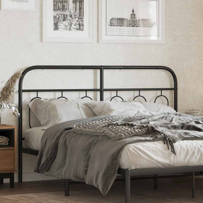 Tăblie de pat de schimb metalică, negru, 137 cm WALTI