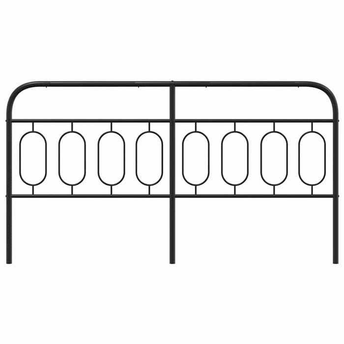 Tăblie de pat de schimb metalică, negru, 183 cm WALTI
