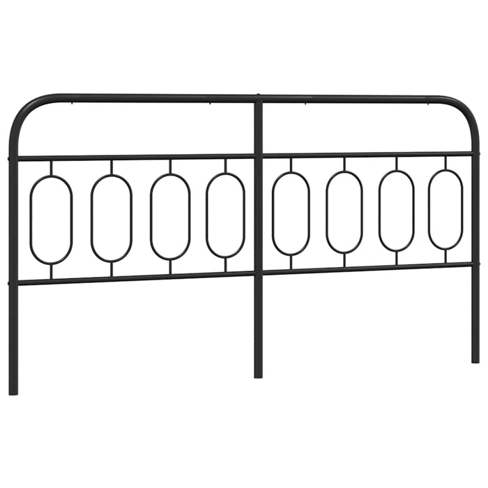 Tăblie de pat de schimb metalică, negru, 193 cm WALTI