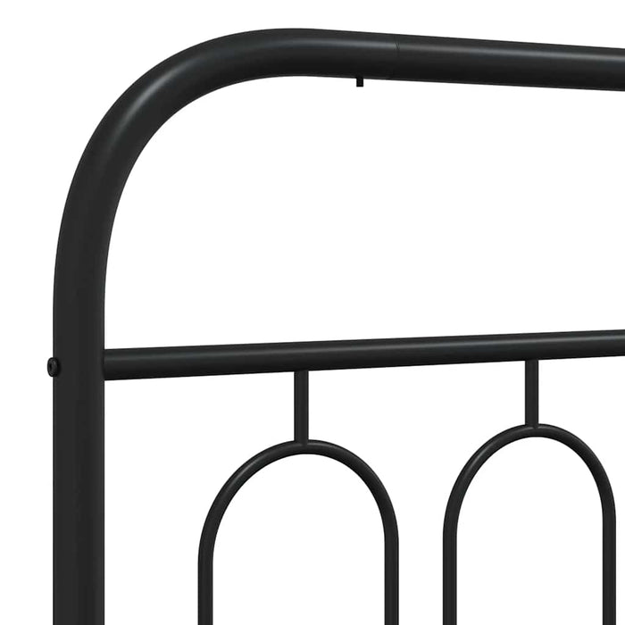 Tăblie de pat de schimb metalică, negru, 193 cm WALTI