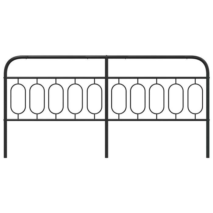 Tăblie de pat de schimb metalică, negru, 200 cm WALTI