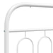 Cadru de pat din metal cu tăblie, alb, 107x203 cm - WALTI WALTI