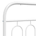 Cadru de pat metalic cu tăblie, alb, 120x190 cm - WALTI WALTI