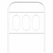 Tăblie de pat de schimb metalică, alb, 75 cm - WALTI WALTI