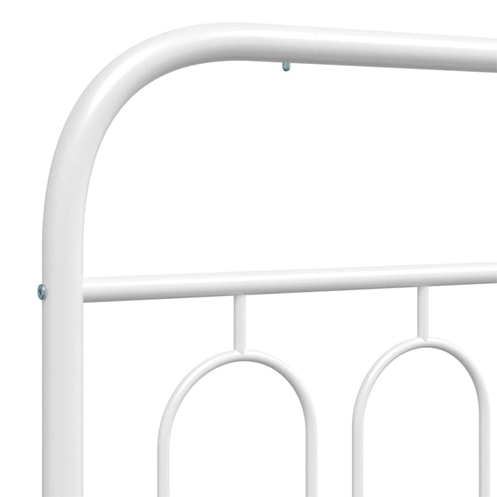 Tăblie de pat de schimb metalică, alb, 183 cm WALTI