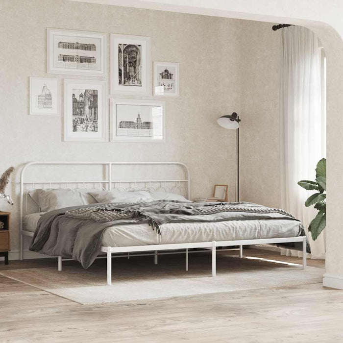 Tăblie de pat de schimb metalică, alb, 200 cm WALTI