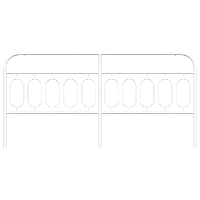 Tăblie de pat de schimb metalică, alb, 200 cm WALTI