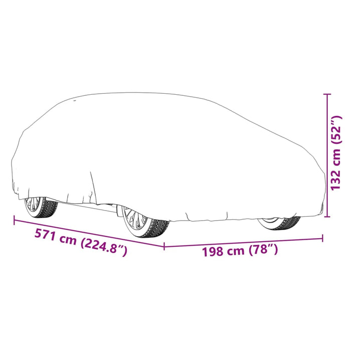 Husă auto pentru Sedan curele cu cataramă complet, argintiu XXL - WALTI WALTI