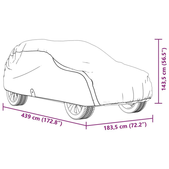 Husă auto pentru SUV, textil nețesut, completă, gri, M - WALTI WALTI