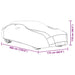 Husă auto de Sedan, protecție grindină, complet, gri/argintiu S - WALTI WALTI
