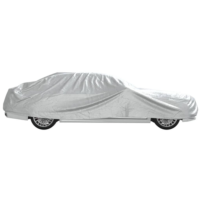 Husă auto Sedan, curele cu cataramă, complet, argintiu XL PEVA - WALTI WALTI
