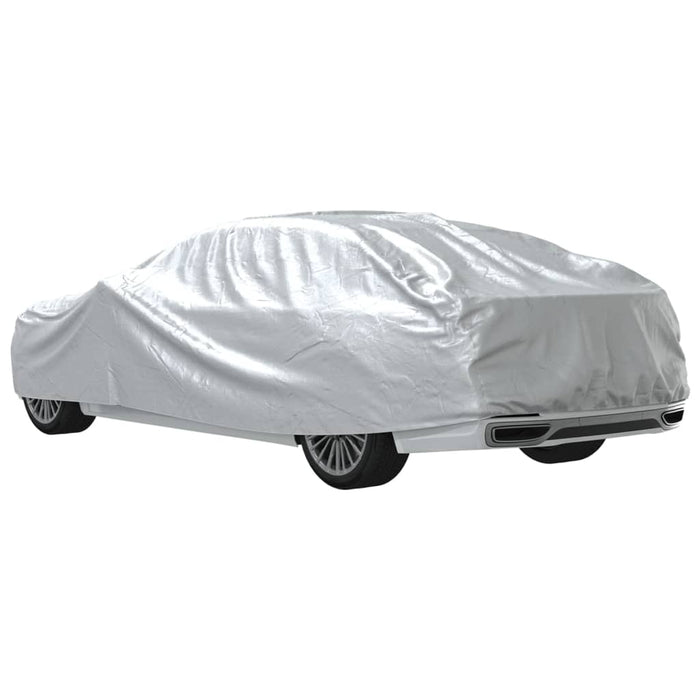 Husă auto Sedan, curele cu cataramă, complet, argintiu XL PEVA - WALTI WALTI