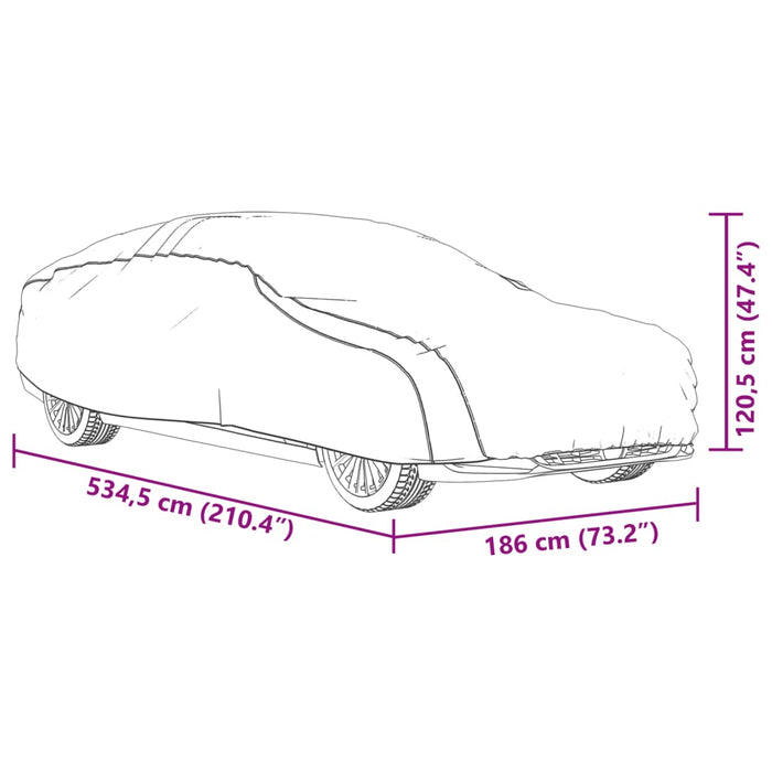 Husă auto Sedan, curele cu cataramă, complet, argintiu XL PEVA - WALTI WALTI