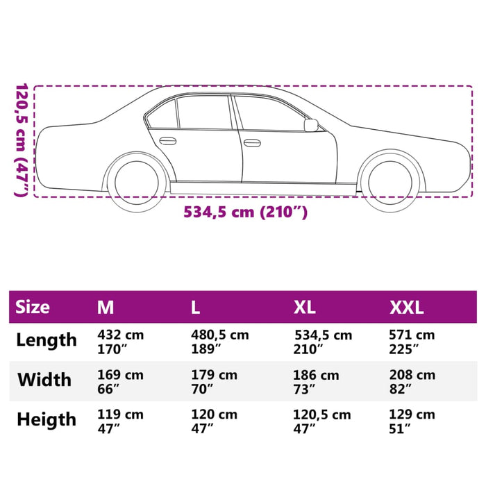 Husă auto Sedan, curele cu cataramă, complet, argintiu XL PEVA - WALTI WALTI