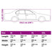 Husă auto Sedan, curele cu cataramă, complet, argintiu XL PEVA - WALTI WALTI