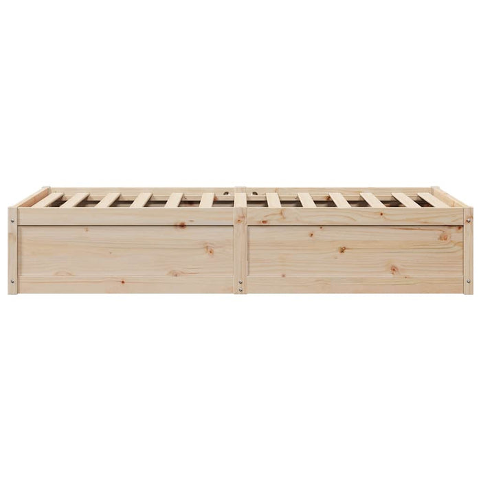 Cadru pat fără saltea, 90x190 cm, lemn masiv de pin WALTI