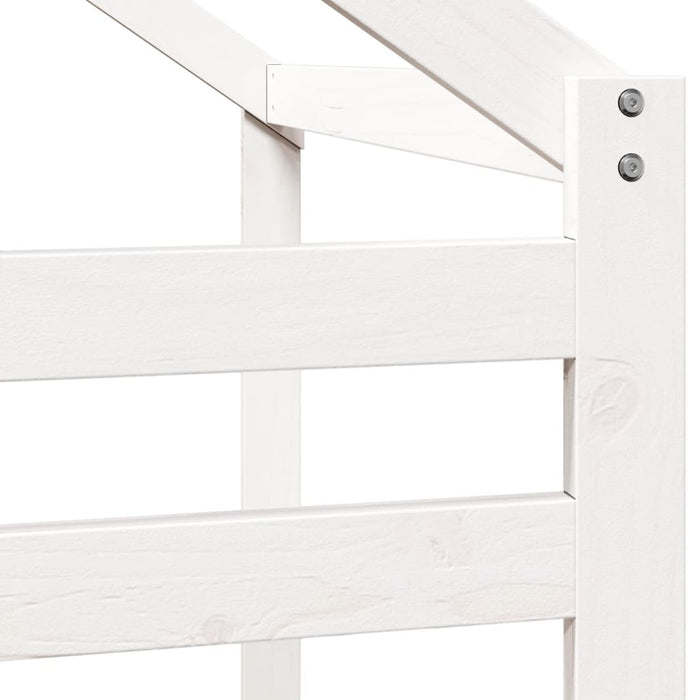 Acoperiș pat de copii, alb, 198x87x113 cm, lemn masiv de pin - WALTI WALTI