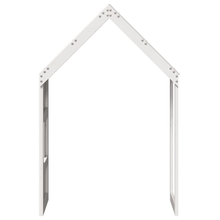 Acoperiș Pat Copii, alb, 60x89x134,5 cm Lemn Mass Pin - WALTI WALTI