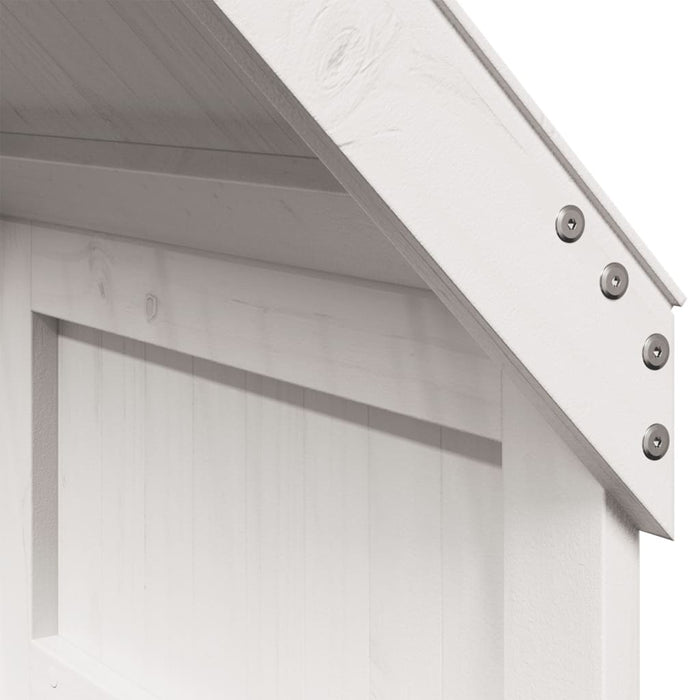 Acoperiș Pat Copii, alb, 60x89x134,5 cm Lemn Mass Pin - WALTI WALTI