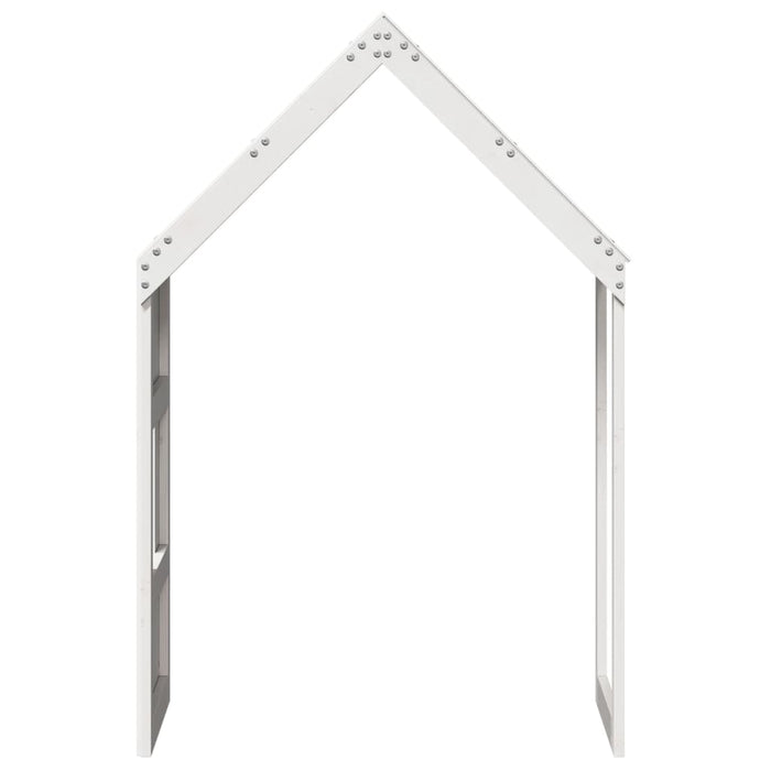 Acoperiș Pat Copii, alb, 60x99x139,5 cm Lemn Mass Pin - WALTI WALTI