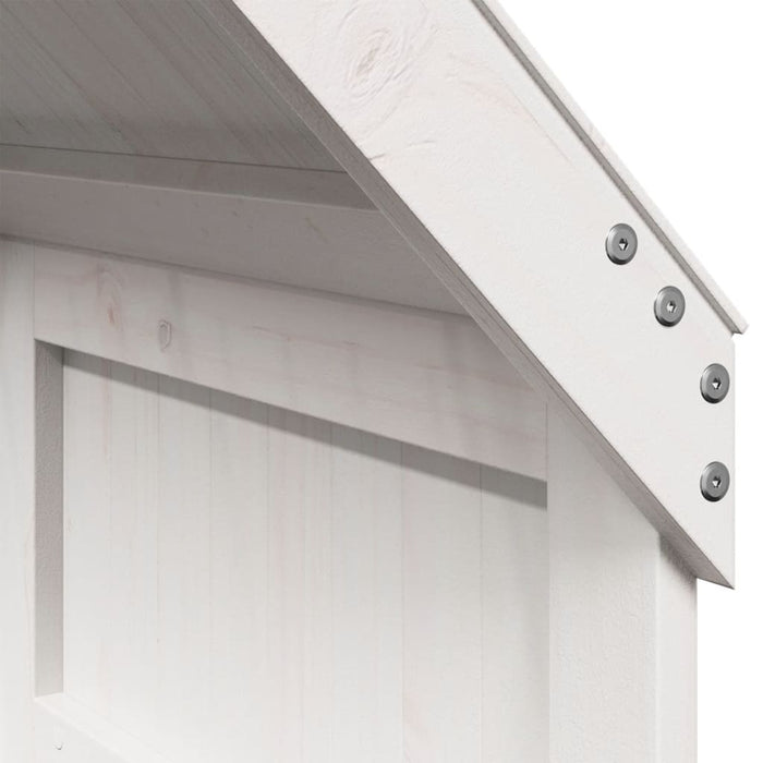 Acoperiș Pat Copii, alb, 60x99x139,5 cm Lemn Mass Pin - WALTI WALTI