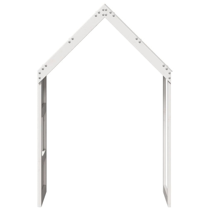 Acoperiș Pat Copii, alb, 55x99x139,5 cm Lemn Mass Pin - WALTI WALTI