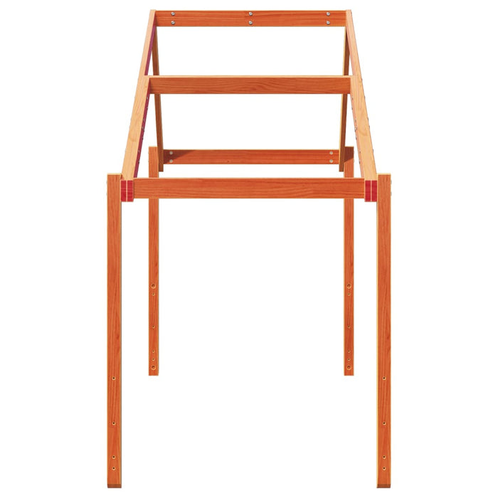 Acoperiș Pat Copii, maro, 203x95,5x142 cm Lemn Mass Pin - WALTI WALTI