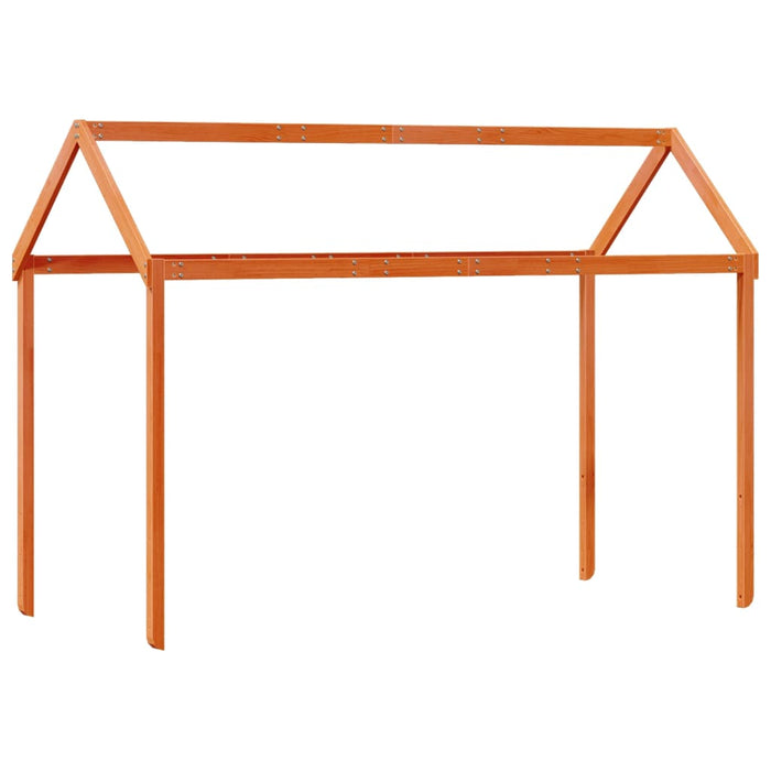 Acoperiș Pat Copii, maro, 217x95,5x159 cm Lemn Mass Pin - WALTI WALTI