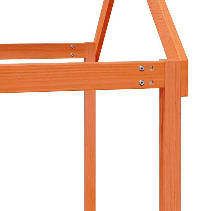 Acoperiș Pat Copii, maro, 217x95,5x159 cm Lemn Mass Pin - WALTI WALTI