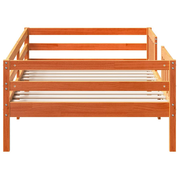Cadru de pat fără saltea maro ceruit 80x200 cm lemn masiv pin - WALTI WALTI