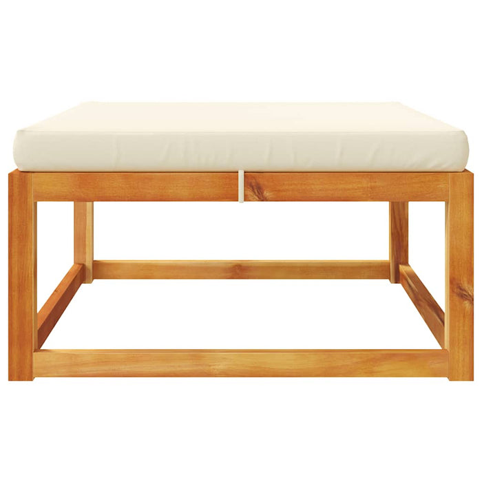 Taburet de grădină cu pernă, 65x65x29 cm, lemn masiv acacia - WALTI WALTI