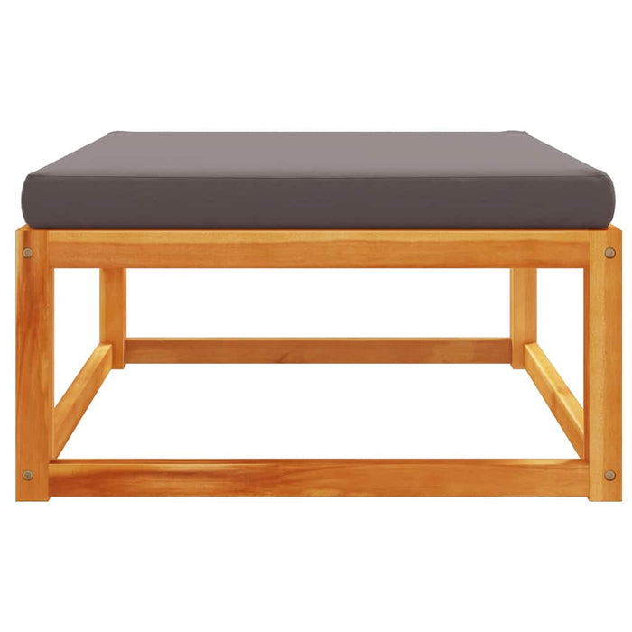 Taburet de grădină cu pernă, 65x65x29 cm, lemn masiv acacia - WALTI WALTI