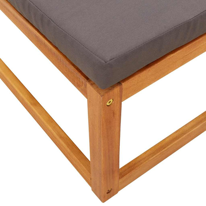 Set canapele de grădină 3 piese cu perne din lemn de acacia și frânghie WALTI