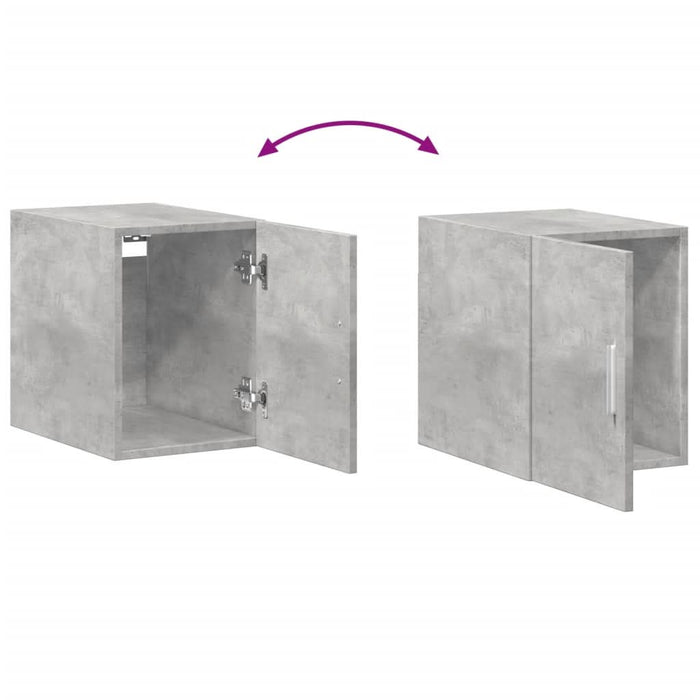 Dulap de perete, gri beton, 30x42,5x40 cm, lemn prelucrat - WALTI WALTI