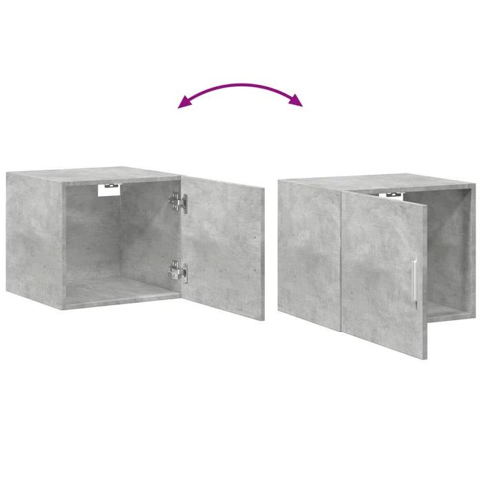 Dulap de perete, gri beton, 45x42,5x40 cm, lemn prelucrat - WALTI WALTI