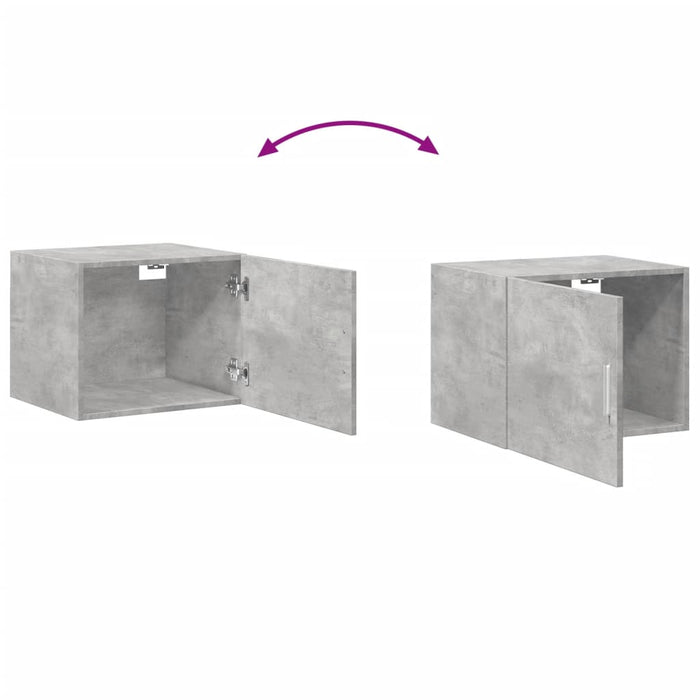 Dulap de perete, gri beton, 50x42,5x40 cm, lemn prelucrat - WALTI WALTI