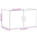 Dulap de perete, alb, 70x42,5x40 cm, lemn compozit - WALTI WALTI