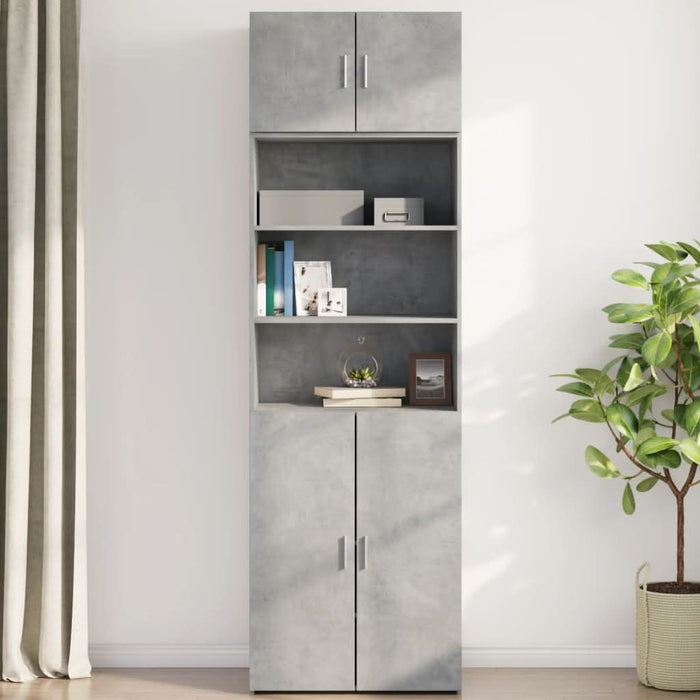 Dulap de perete, gri beton, 70x42,5x40 cm, lemn prelucrat - WALTI WALTI