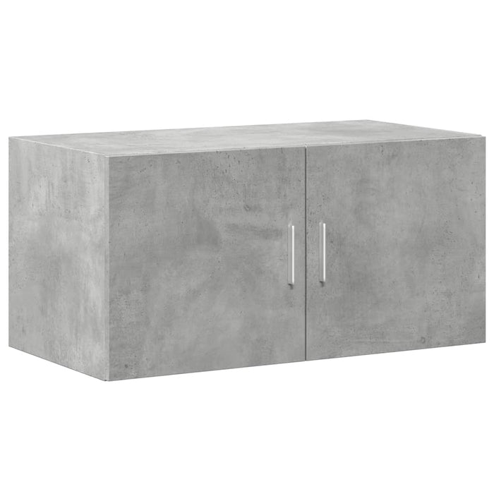 Dulap de perete, gri beton, 80x42,5x40 cm, lemn prelucrat - WALTI WALTI