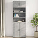 Dulap de perete, gri beton, 80x42,5x40 cm, lemn prelucrat - WALTI WALTI