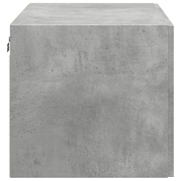 Dulap de perete, gri beton, 80x42,5x40 cm, lemn prelucrat - WALTI WALTI
