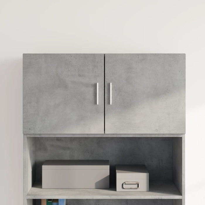 Dulap de perete, gri beton, 80x42,5x40 cm, lemn prelucrat - WALTI WALTI