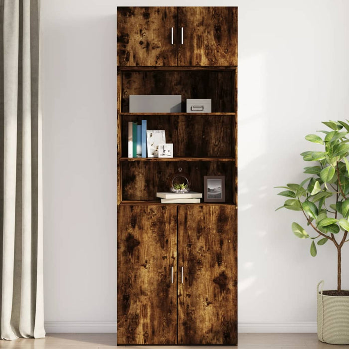 Dulap de perete, stejar fumuriu, 80x42,5x40 cm, lemn compozit - WALTI WALTI