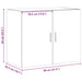 Dulap de perete, alb, 80x42,5x64 cm, lemn compozit - WALTI WALTI