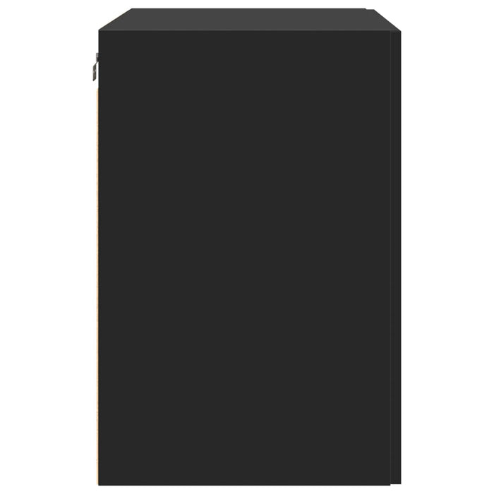 Dulap de perete, negru, 80x42,5x64 cm, lemn compozit WALTI