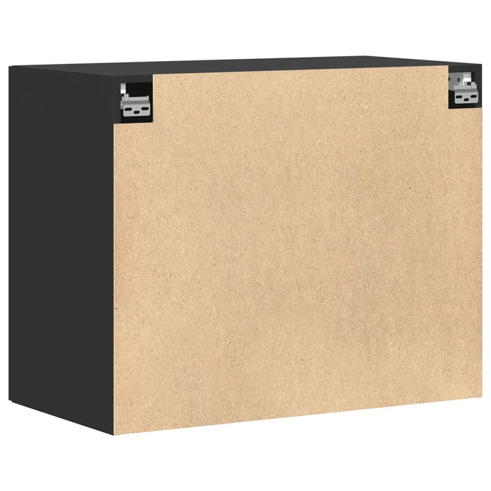 Dulap de perete, negru, 80x42,5x64 cm, lemn compozit WALTI