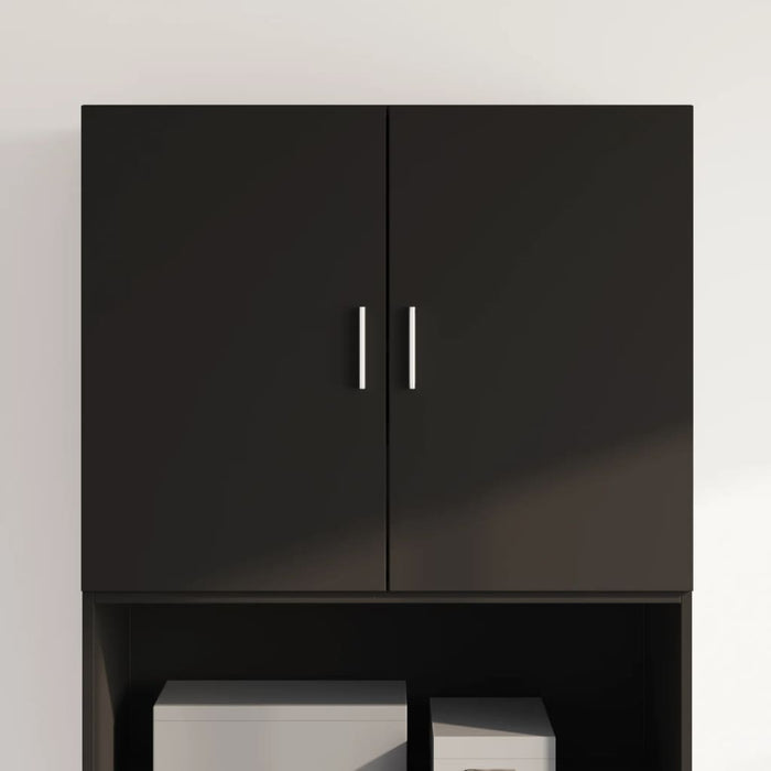 Dulap de perete, negru, 80x42,5x64 cm, lemn compozit WALTI