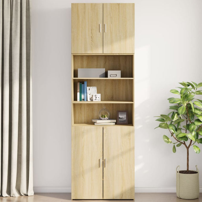 Dulap de perete, stejar sonoma, 80x42,5x64 cm, lemn compozit - WALTI WALTI