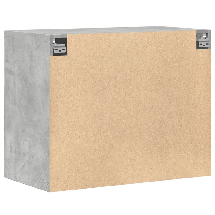 Dulap de perete, gri beton, 80x42,5x64 cm, lemn prelucrat - WALTI WALTI