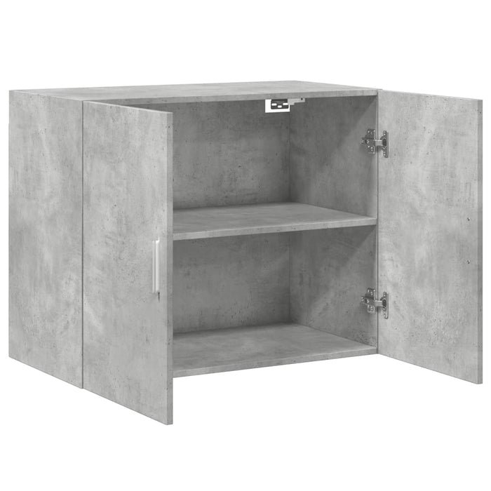 Dulap de perete, gri beton, 80x42,5x64 cm, lemn prelucrat - WALTI WALTI